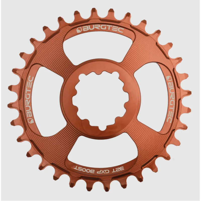 Pinion față pentru bicicletă BURGTEC GXP Boost 3mm Offset Thick Thin Chainring ­32T Kash Bronze Expediere rapidă